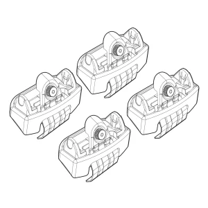 Kit de montaj pentru bare Alumia, Quadra, Silenzio C141 - Ford