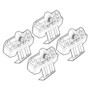 Kit de montaj pentru bare Alumia, Quadra, Silenzio C143 - Seat