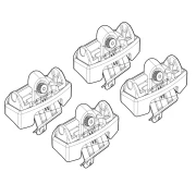 Kit de montaj pentru bare Alumia, Quadra, Silenzio C151 - Peugeot