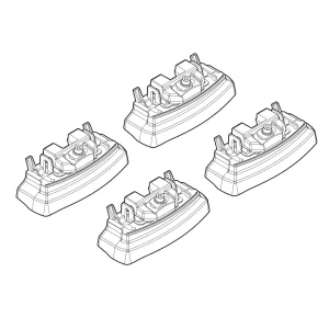 Kit de montaj pentru bare Alumia, Quadra, Silenzio C152 - Mazda