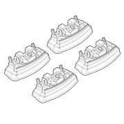 Kit de montaj pentru bare Alumia, Quadra, Silenzio C153 - Mazda
