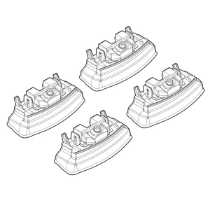 Kit de montaj pentru bare Alumia, Quadra, Silenzio C153 - Mazda