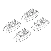 Kit de montaj pentru bare Alumia, Quadra, Silenzio C154 - Opel