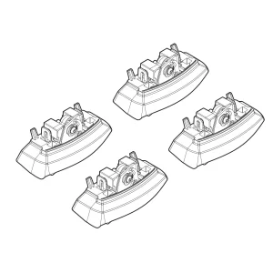 Kit de montaj pentru bare Alumia, Quadra, Silenzio C154 - Opel
