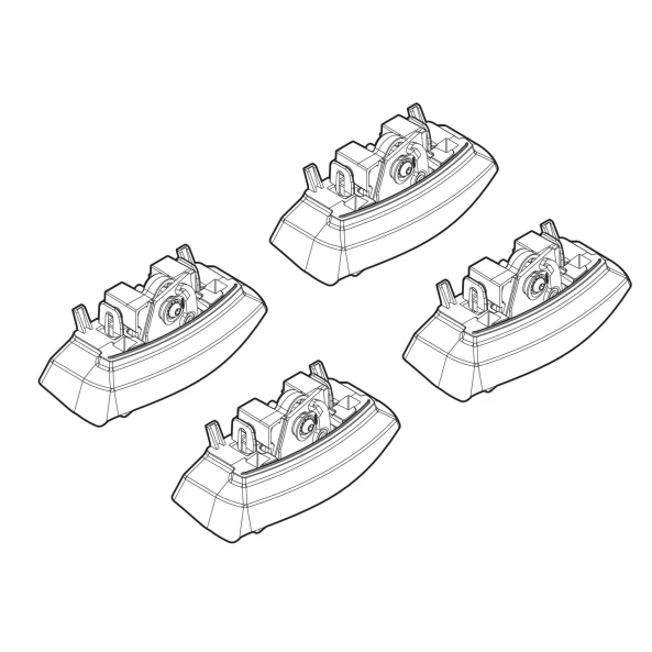 Kit de montaj pentru bare Alumia, Quadra, Silenzio C154 - Opel