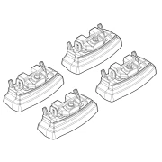 Kit de montaj pentru bare Alumia, Quadra, Silenzio C155 - Citroen, Mitsubishi, Peugeot