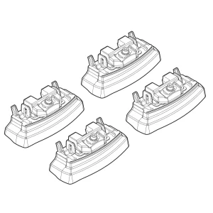 Kit de montaj pentru bare Alumia, Quadra, Silenzio C155 - Citroen, Mitsubishi, Peugeot
