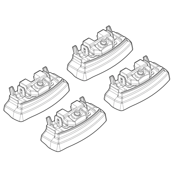 Kit de montaj pentru bare Alumia, Quadra, Silenzio C155 - Citroen, Mitsubishi, Peugeot