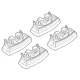 Kit de montaj pentru bare Alumia, Quadra, Silenzio C155 - Citroen, Mitsubishi, Peugeot