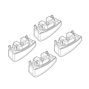 Kit de montaj pentru bare Alumia, Quadra, Silenzio C159 - Fiat
