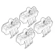 Kit de montaj pentru bare Alumia, Quadra, Silenzio C160 - Nissan
