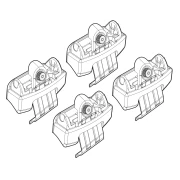 Kit de montaj pentru bare Alumia, Quadra, Silenzio C161 - Toyota