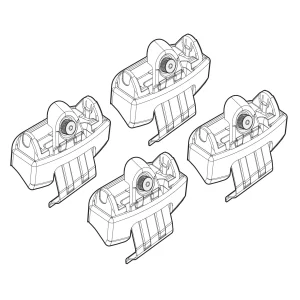 Kit de montaj pentru bare Alumia, Quadra, Silenzio C161 - Toyota