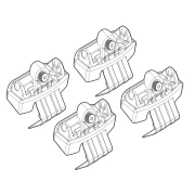 Kit de montaj pentru bare Alumia, Quadra, Silenzio C166 - Kia