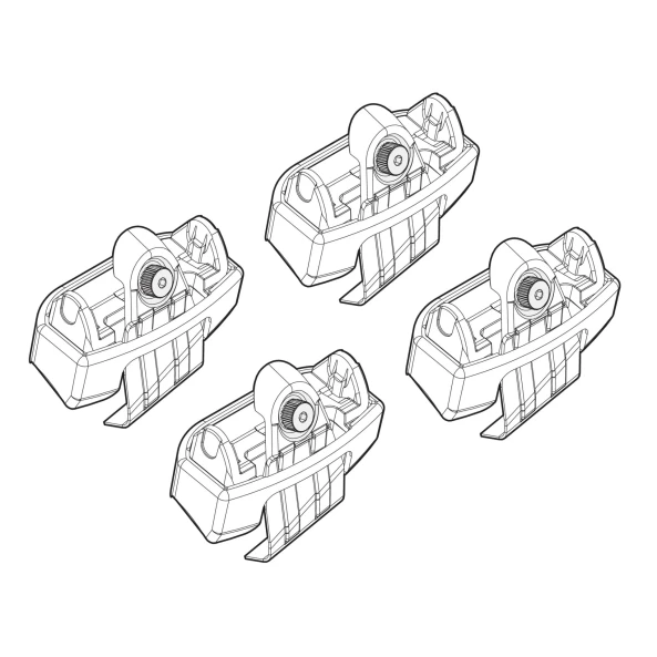 Kit de montaj pentru bare Alumia, Quadra, Silenzio C167 - Kia