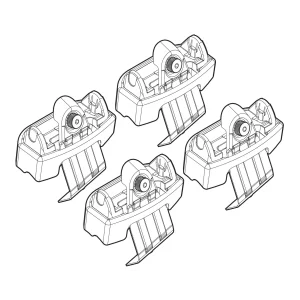 Kit de montaj pentru bare Alumia, Quadra, Silenzio C182 - Skoda