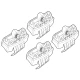 Kit de montaj pentru bare Alumia, Quadra, Silenzio C184 - Opel