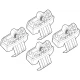 Kit de montaj pentru bare Alumia, Quadra, Silenzio C186 - Ford