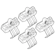 Kit de montaj pentru bare Alumia, Quadra, Silenzio C191 - Land Rover