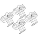 Kit de montaj pentru bare Alumia, Quadra, Silenzio C191 - Land Rover