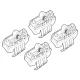 Kit de montaj pentru bare Alumia, Quadra, Silenzio C197 - Ford