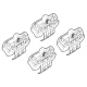 Kit de montaj pentru bare Alumia, Quadra, Silenzio C202 - Citroen