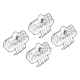 Kit de montaj pentru bare Alumia, Quadra, Silenzio C205 - Seat