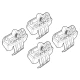 Kit de montaj pentru bare Alumia, Quadra, Silenzio C206 - Alfa Romeo