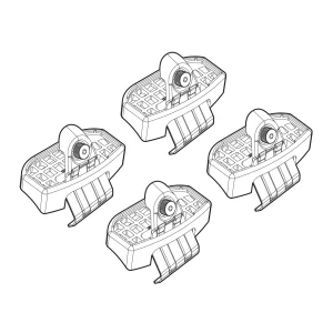Kit de montaj pentru bare Alumia, Quadra, Silenzio C209 - Nissan