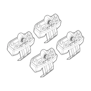 Kit de montaj pentru bare Alumia, Quadra, Silenzio C233 - Bmw