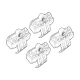 Kit de montaj pentru bare Alumia, Quadra, Silenzio C233 - Bmw