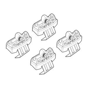 Kit de montaj pentru bare Alumia, Quadra, Silenzio C235 - Mitsubishi, Renault