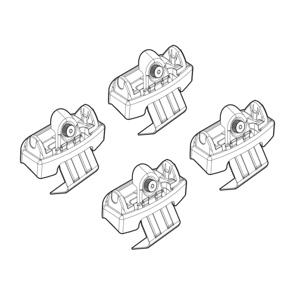 Kit de montaj pentru bare Alumia, Quadra, Silenzio C235 - Mitsubishi, Renault