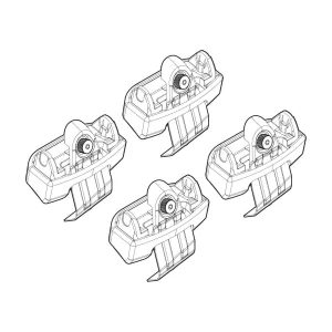 Kit de montaj pentru bare Alumia, Quadra, Silenzio C238 - Skoda