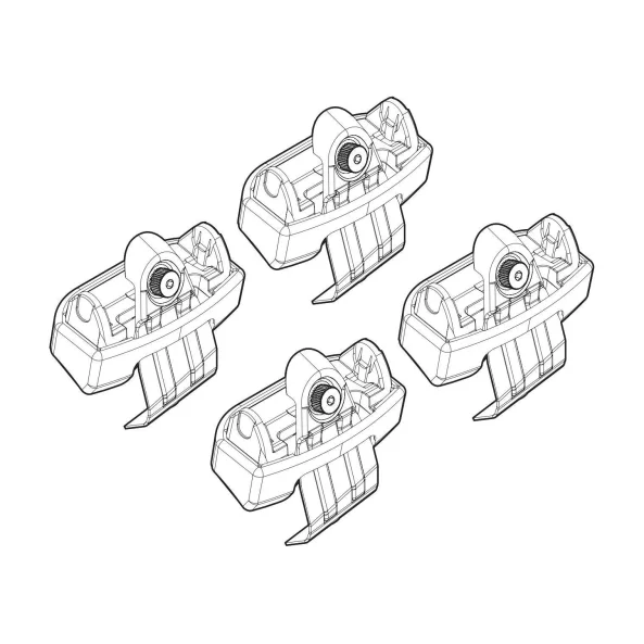 Kit de montaj pentru bare Alumia, Quadra, Silenzio C238 - Skoda