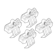 Kit de montaj pentru bare Alumia, Quadra, Silenzio C239 - Mitsubishi, Renault
