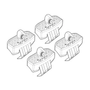 Kit de montaj pentru bare Alumia, Quadra, Silenzio C241 - Mazda