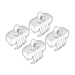 Kit de montaj pentru bare Alumia, Quadra, Silenzio C241 - Mazda
