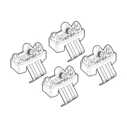 Kit de montaj pentru bare Alumia, Quadra, Silenzio C249 - Dodge