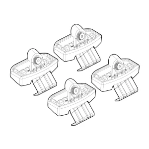 Kit de montaj pentru bare Alumia, Quadra, Silenzio C251 - Honda