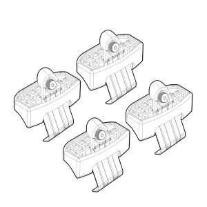Kit de montaj pentru bare Alumia, Quadra, Silenzio C253 - Evo