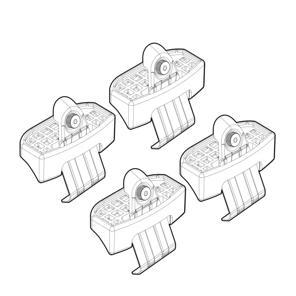 Kit de montaj pentru bare Alumia, Quadra, Silenzio C253 - Evo