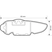 Silenzio CX, bara portbagaj din aluminiu - 109 cm