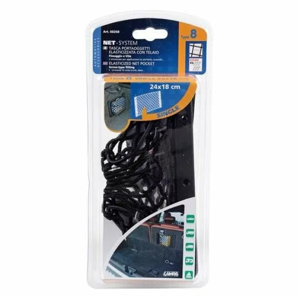 Buzunar depozitare elastic Net-System-8 24x18cm