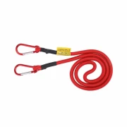 Cordon cauciucat cu carabiniere, Ø10mm - 120cm