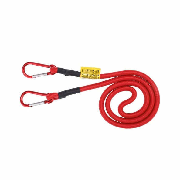 Cordon cauciucat cu carabiniere, Ø10mm - 120cm