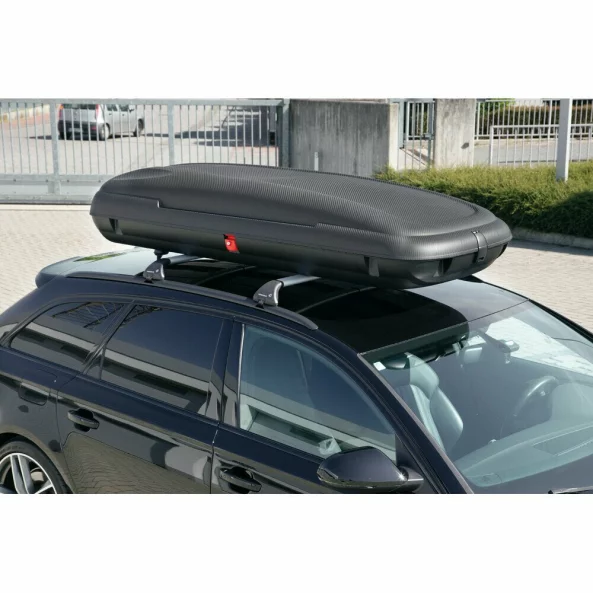 Gran-Pree, cutie portbagaj din polipropilena 480 l - Carbon negru