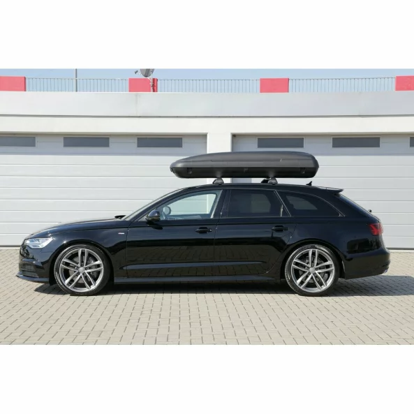 Gran-Pree, cutie portbagaj din polipropilena 480 l - Carbon negru
