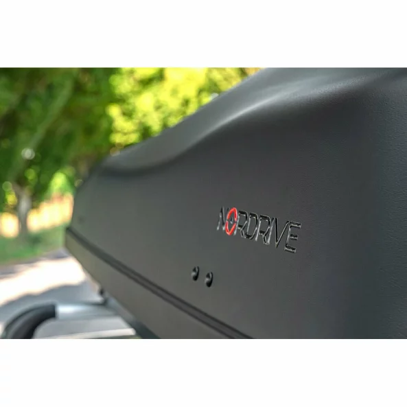 Box 400, cutie portbagaj ABS, 400 l – Negru embosat