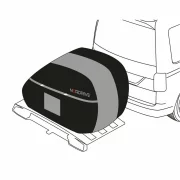 Prelata 3-4 biciclete, pentru suport bicicleta cu fixare pe carligul de remorcare - 190x50x130 cm